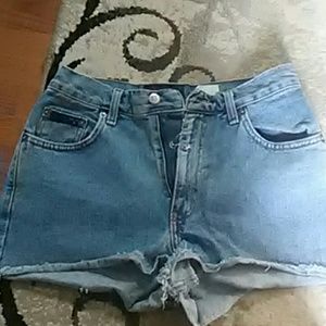 Blue jean shorts